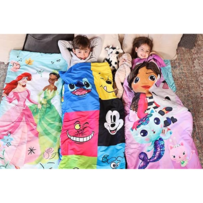 Kids Lightweight Indoor Slumber Bag/Sleeping Bag Expressions Ultra-Soft & Cozy
