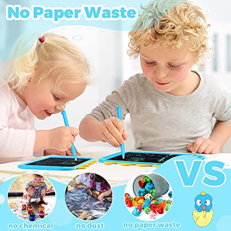 Toddler Toys for 2 3 4 5 6 Years Old Girls Boys Gifts, NOBES LCD Writing Tablet 10 inch Kids Toys Doodle Board, Dinosaur Toys Drawing Pad for Kids 2 3 4 5 6 7 Years Old Boy Girl Birthday Gifts (Blue)
