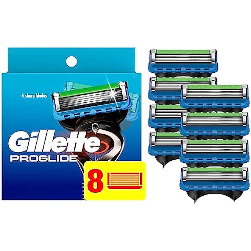 Gillette ProGlide Men’s Razor Blades, 8 Blade Refills (Packaging May Vary)