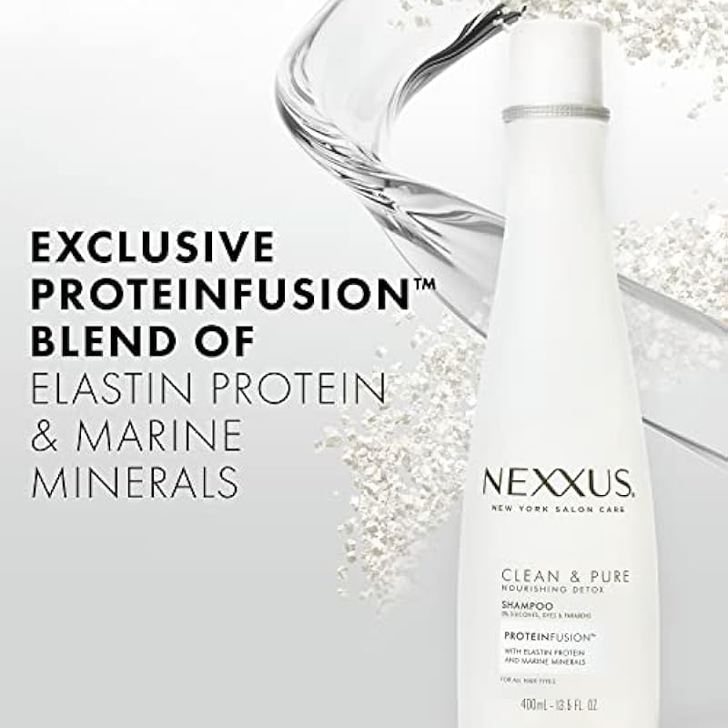 Nexxus Clean & Pure Shampoo for all hair types Moisture 0% silicone, parabens, dyes 400 ml