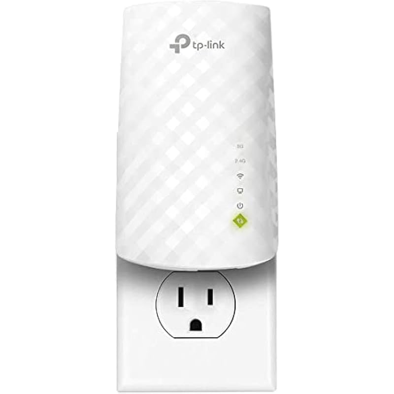 TP-Link AC750 WiFi Extender (RE220) – Covers Up to 1,200 Sq.ft and 20 Devices, Up to 750Mbps, Dual Band WiFi Range Extender, WiFi Booster to Extend Range of WiFi Internet Connection