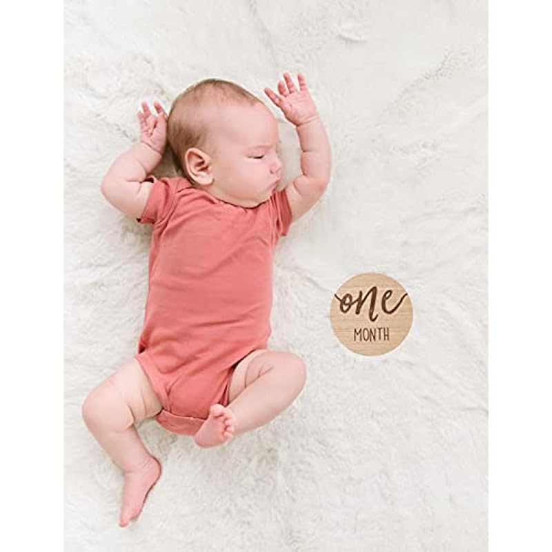 Kate & Milo Baby Milestone Markers, Baby Age Milestone Keepsakes and Photo Props
