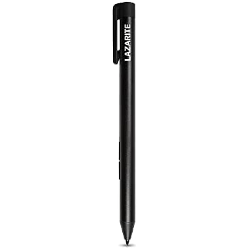 LAZARITE M Pen Black, Active Stylus for Lenovo Flex 5/14, Yoga 7i/9i, Hp Envy x360/Pavilion x360/Spectre x360, Digital Pen with 4096 Pressure Sensitivity, Palm Rejection, Tilt Support