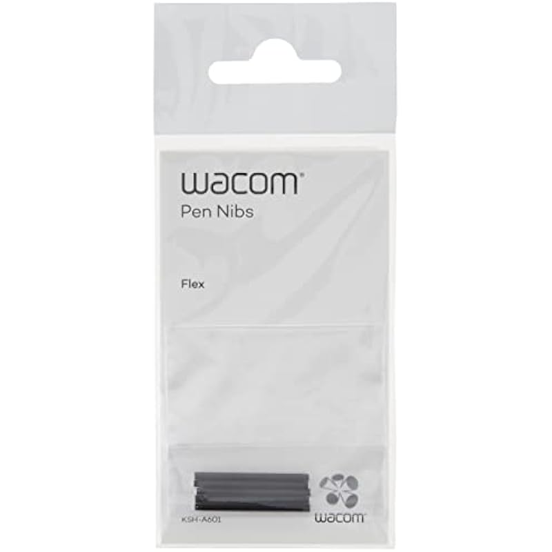 Wacom ACK20004 Bamboo Flex Nib Set for ctl, cth, cte, MTE, Intuos4, 5-Pack
