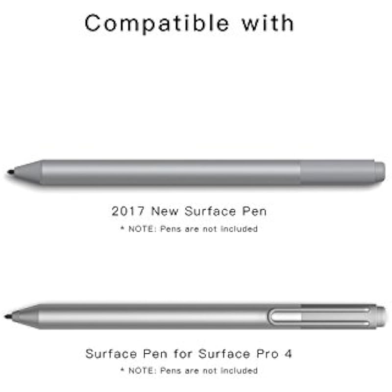 Alexandra Original Surface Pen Tips Replacement (3 × HB, Default Tip) for 2017 Microsoft Surface Pen(Model 1776), Surface Pro 4 Pen