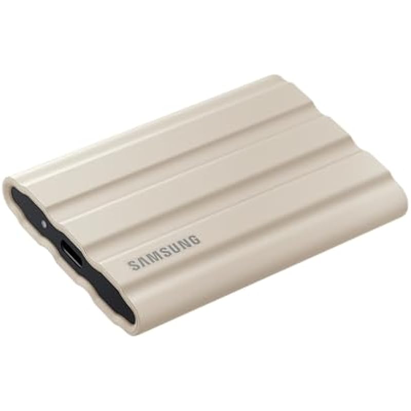 Samsung T7 Shield Portable SSD 1 TB – USB 3.2 Gen.2 External SSD Beige (MU-PE1T0K/EU)