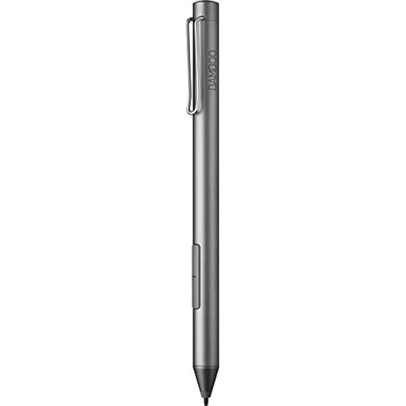 Wacom Bamboo Ink Smart Stylus for Windows Ink Second Generation CS323AG0A, Grey, Small