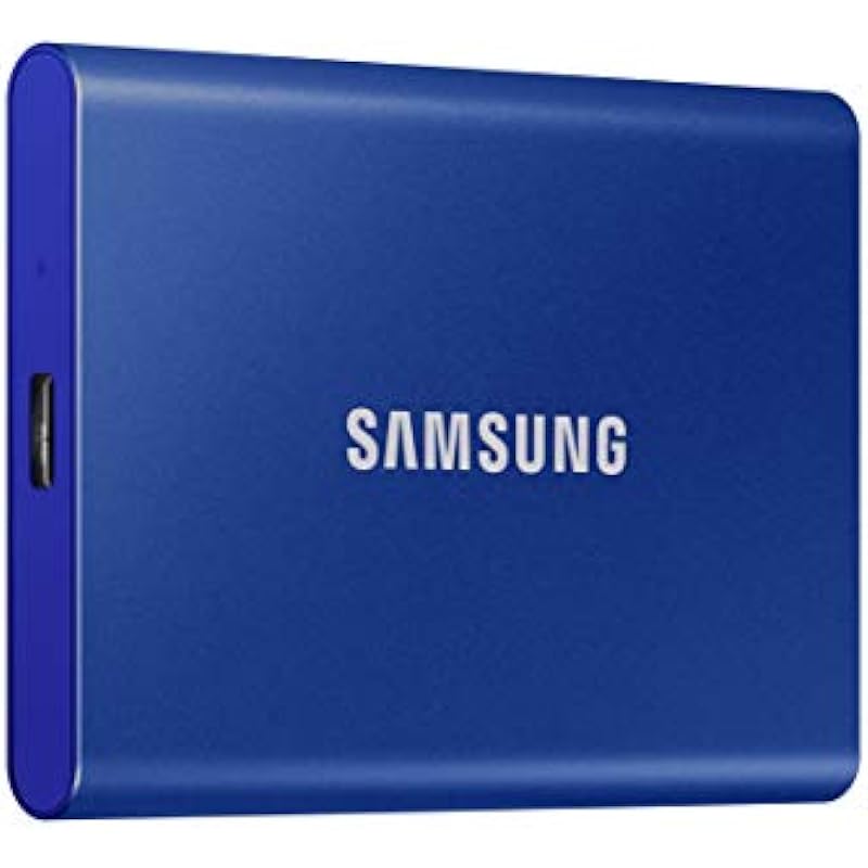 Samsung T7 Portable SSD – USB 3.2 (Gen2, 10Gbps) External SSD (1TB, Blue)