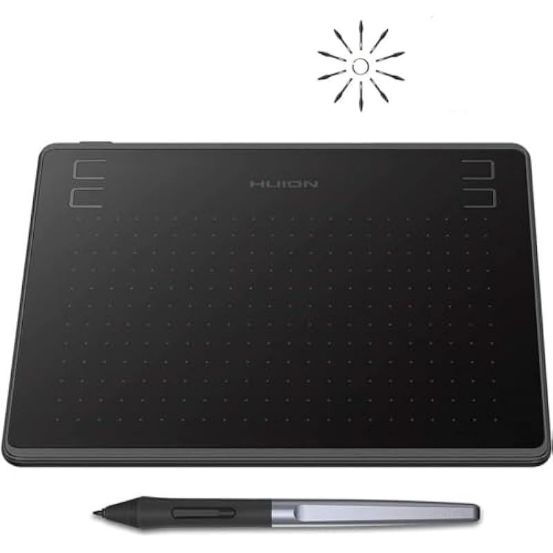 HUION HS64 Graphics Drawing Tablet with Battery-Free Stylus for Android Windows Mac Linux