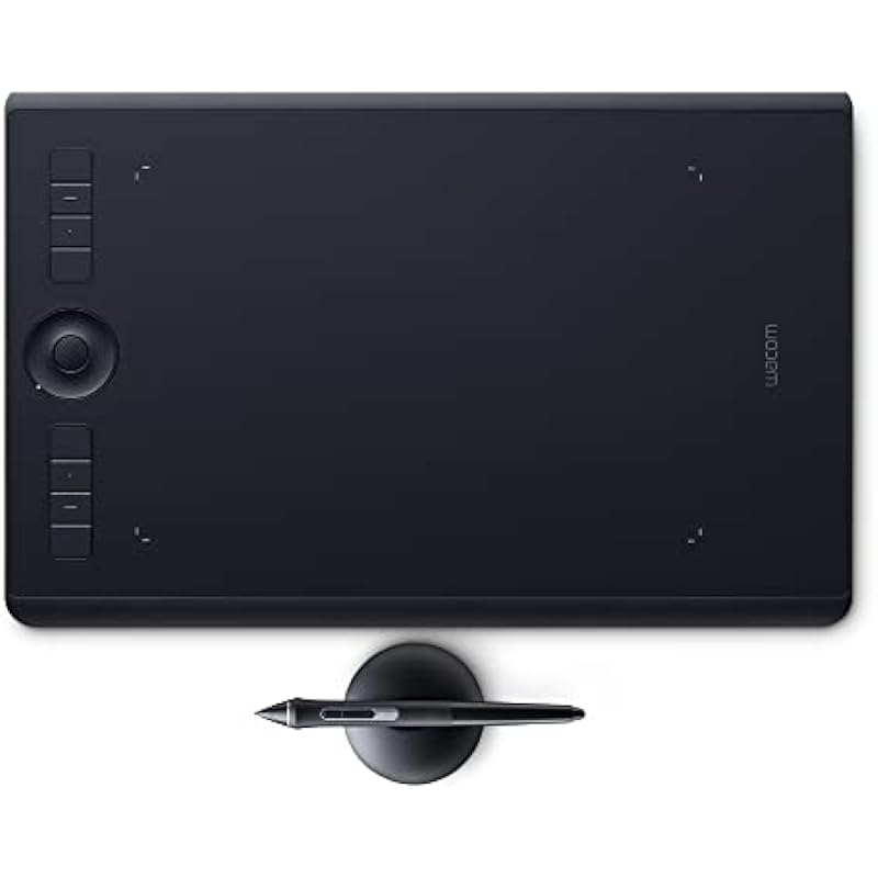 Wacom Intuos Pro Digital Graphic Drawing Tablet for Mac or PC, Medium, (PTH660) New Model, Black