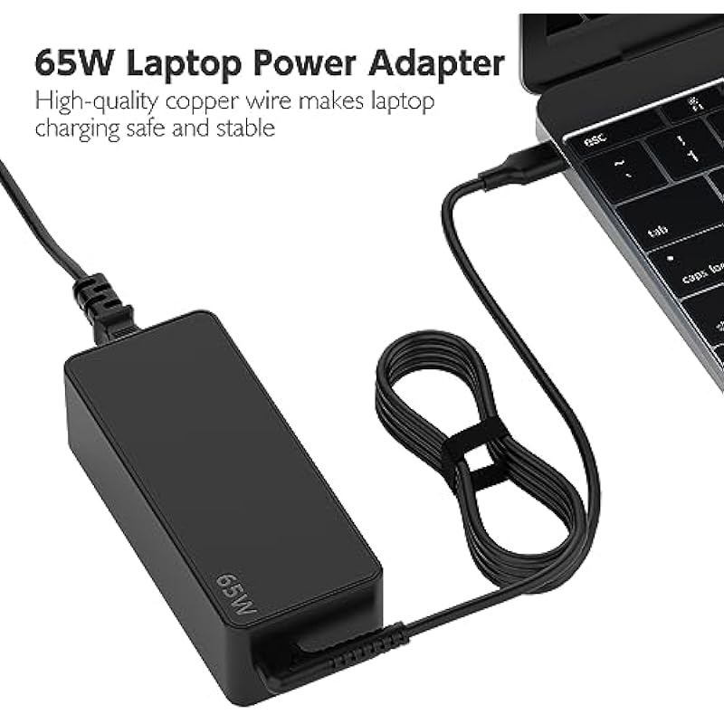 65W USB C Type C Standard AC Adapter for Lenovo Yoga C930-13 S730-13 920-13 730-13 730s-13 Lenovo ThinkPad X1 Tablet E580 E585 E590 E590S E595 GX20P92530 ADLX65YCC3D ADLX65YLC3D Type-C Laptops Power S
