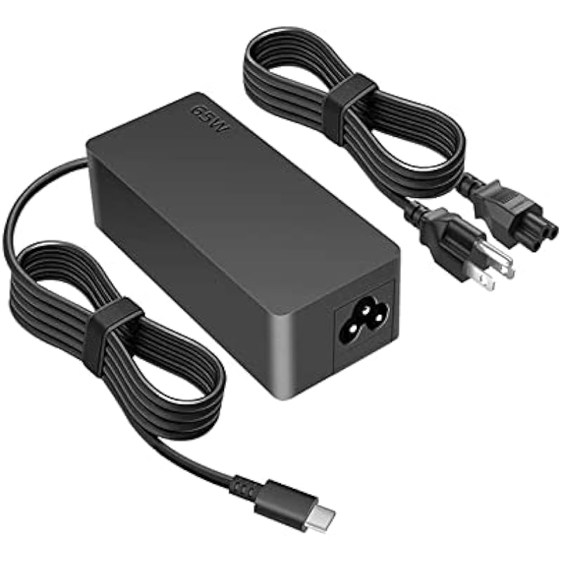 65W 45W USB-C Laptop Charger for Acer Chromebook Spin Swift 7 11 13 14 15 311 315 512,for Hp Chromebook 11 12 13 14 15, for Lenovo ThinkPad T480 T580 T490, for Dell Latitude XPS 9350 9380 3520 3420