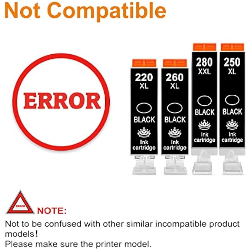 Toner Kingdom Compatible Ink Cartridge Replacement for Canon PGI-270XL Pimax MG5720 MG5721 MG5722 MG6820 MG6821 MG6822 MG7720 TS5020 TS6020 TS8020 Printer(20pack)