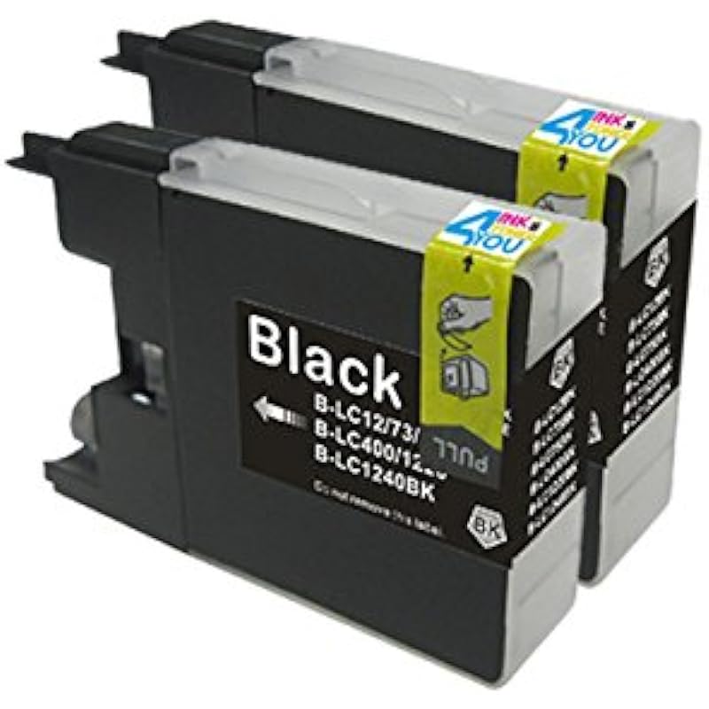 2 Pack – Compatible Ink Cartridges for Brother LC-71 LC-75 LC75 LC-75BK Inkjet Cartridge Compatible With Brother MFC-J280W MFC-J425W MFC-J430W MFC-J435W MFC-J5910DW MFC-J625DW MFC-J6510DW MFC-J6710DW MFC-J6910DW MFC-J825DW MFC-J835DW (2 Black)