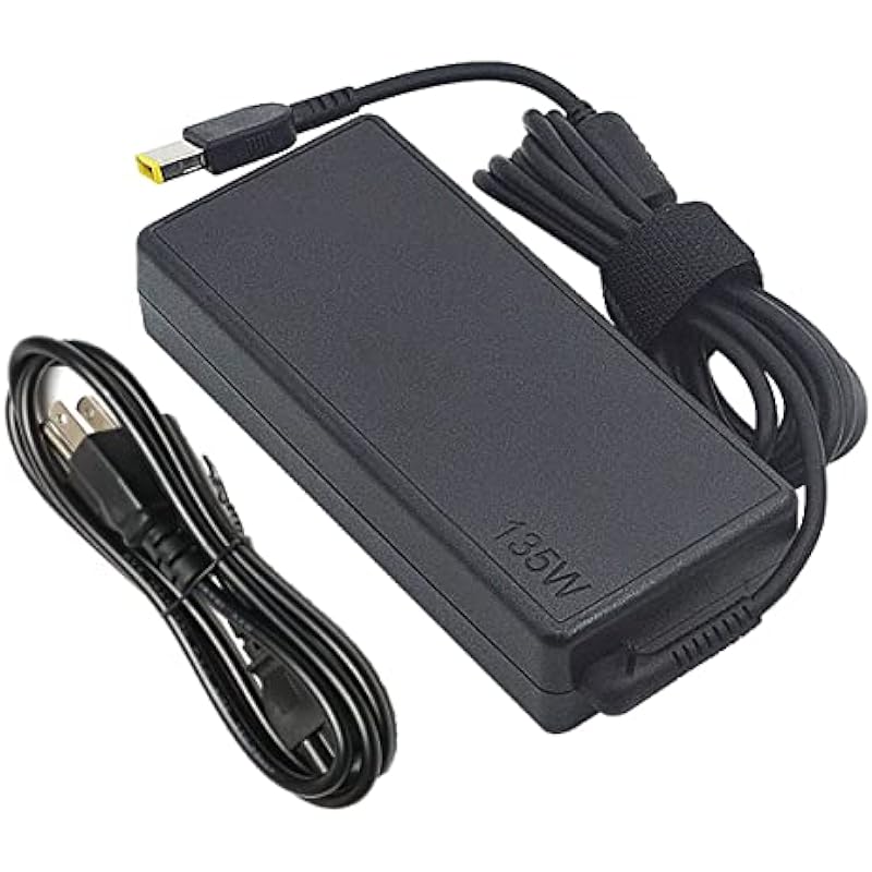 135W 20V 6.75A Laptop Charger Fit for Lenovo Thinkpad 135W AC Adapter 4X20E50558 Lenovo Ideapad Gaming L340 3-15 135W Lenovo Laptop Adapter Power