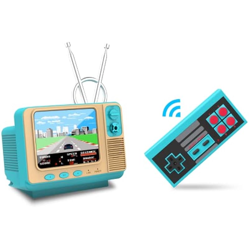 Retro Handheld Games Console with 308 Classic Games 3 Inch Screen Mini TV Video Games Player Support AV Output Electronic Games Xmas Gift for Boys Girls 4-12