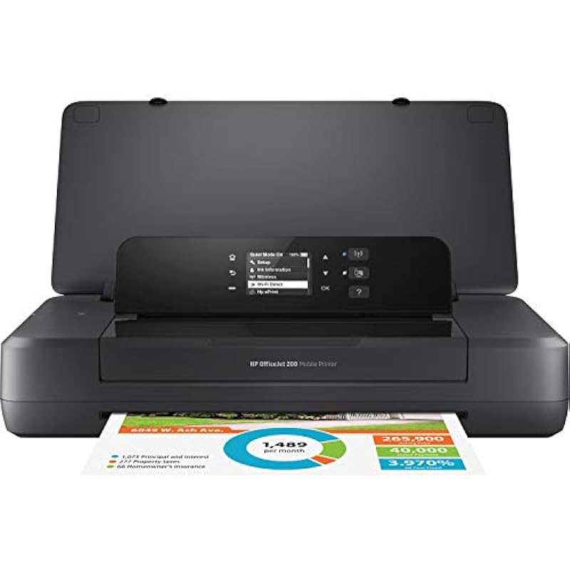 HP OfficeJet 200 Mobile Printer, (CZ993A),CZ993A#B1H Black