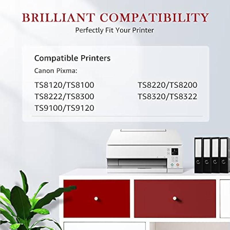 Toner Kingdom Compatible Ink Cartridges for Canon 280 281 PGI-280XXL CLI-281XXL Ink for Pixma TS9120 TS8120 TS8220 TS8320 TS9100 TS8100 TS8300 Printer (6-Pack)