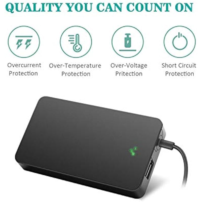 Outtag Ultra Thin 90W Universal Laptop Charger 15-20V Automatic Voltage Power Adapter Supply for HP Dell Toshiba IBM Lenovo Acer ASUS Samsung Sony and More, w/5V USB Port