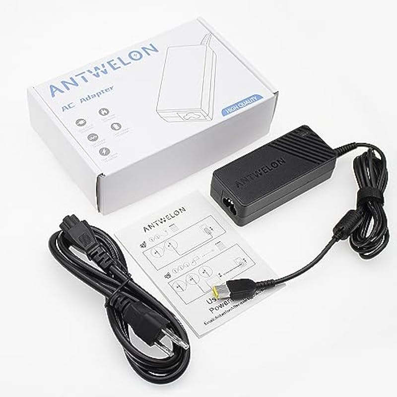 ANTWELON 65W Laptop Charger for Lenovo Thinkpad T430 T440 T450 T460 T460S T470 T470S T540P T560 E450 E531 L440 L460 L470 X240 X250 X270 Ideapad G50 G70 Z40 Z50 20V 3.25A AC Adapter Power Supply Cord