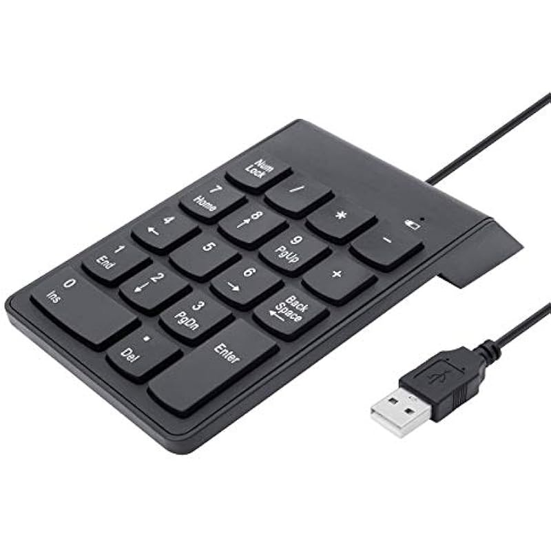 Numeric Keypad,USB Numeric Keypad,Kadaon USB 18 Key Number Numeric Keypad Keyboard For Laptop/Notebook PC Computer