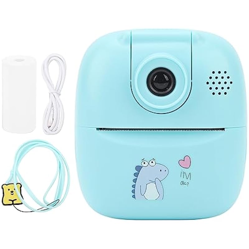 Thermal Printer, 2.0in IPS FHD 1080P 44MP Digital Print Camera, Instant Print Camera Toy for Kids Children