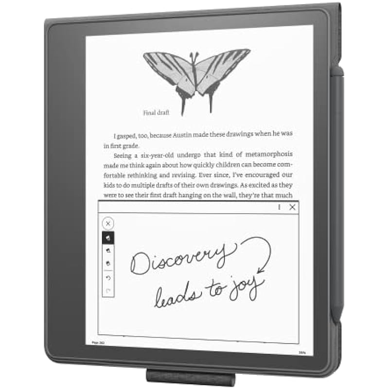 Kindle Scribe Fabric Folio Cover with Magnetic Attach (only fits Kindle Scribe) – Black