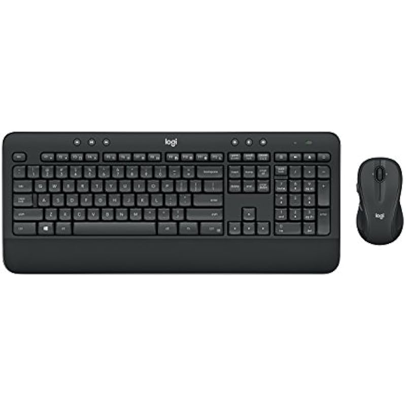 Logitech MK545 Advanced Wireless Keyboard and Mouse Combo , Black