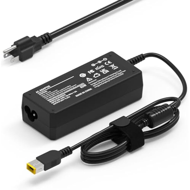 65W 45W Lenovo Laptop Charger for Lenovo Thinkpad T470 T470S T460 E440 E450 E550 E531 E560 T430 T440S T440P T450 E570 L470 L440 X270 X250 Ideapad 300 500 Yoga 13 11S X1 Carbon 2015 2016 Power Supply