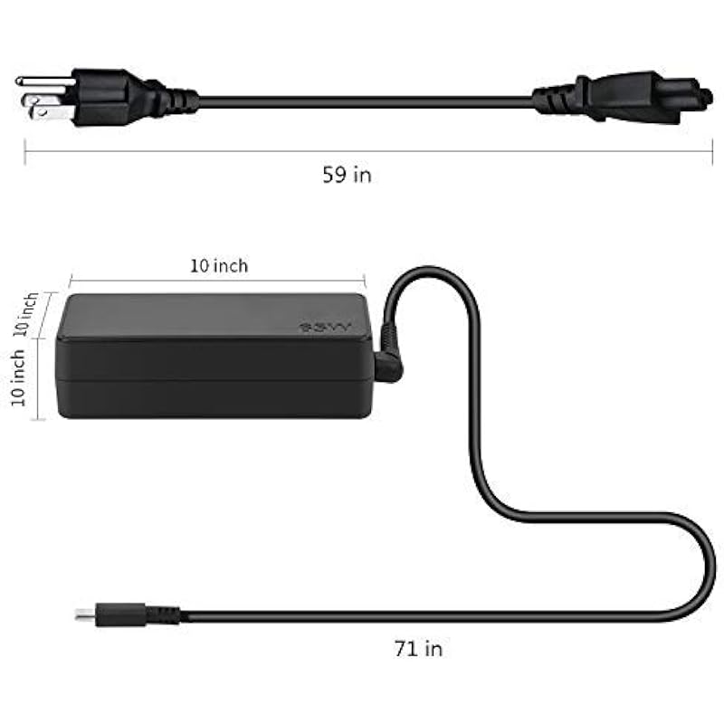 65W 20V 3.25A USB Type-C AC Adapter Power Cord for Lenovo Thinkpad X280 X380 X390 L390 E480 E490 E580 E590 E495 R480 S1 2018 T470 T470S T480/T480S
