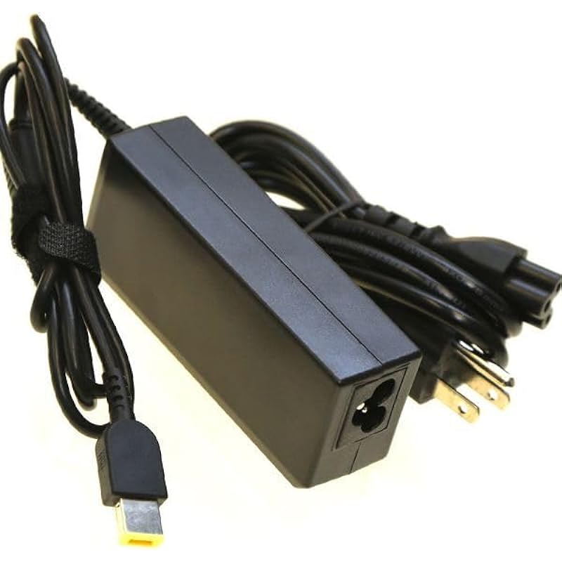 Charger for Lenovo ThinkPad T460 T460S T470 T470S T430 T440 T440S T450 T540P T560 E440 E450 E550 E560 G40 G50 Z50 L470 L460 L440 X270 X250 X240 ADLX65NLC2A Laptop Power Adapter Supply Cord Square Tip