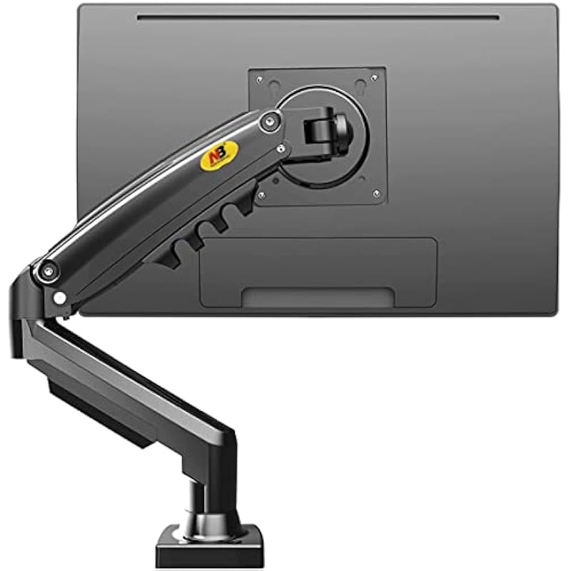 NB AV Mount Monitor Desk Mount Stand Full Motion Swivel Monitor Arm with Gas Spring for 17-30”Monitors(Within 4.4lbs to 19.8lbs) Computer Monitor Stand ZZ-F80-B