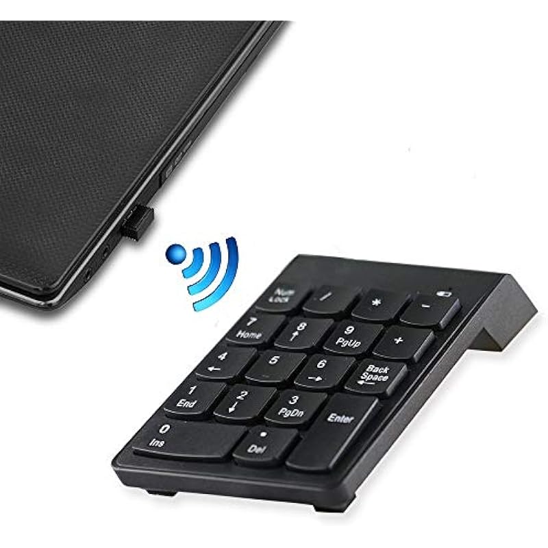 Wireless Numeric Keypad Cordless Number Keyboard Pad 18 Keys- axGear