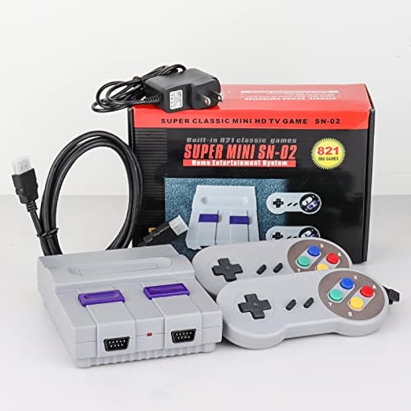 Retro Game Console HDMI Classic Video Game System with Built in 821 Plug and Play Video Games for TV for Kids