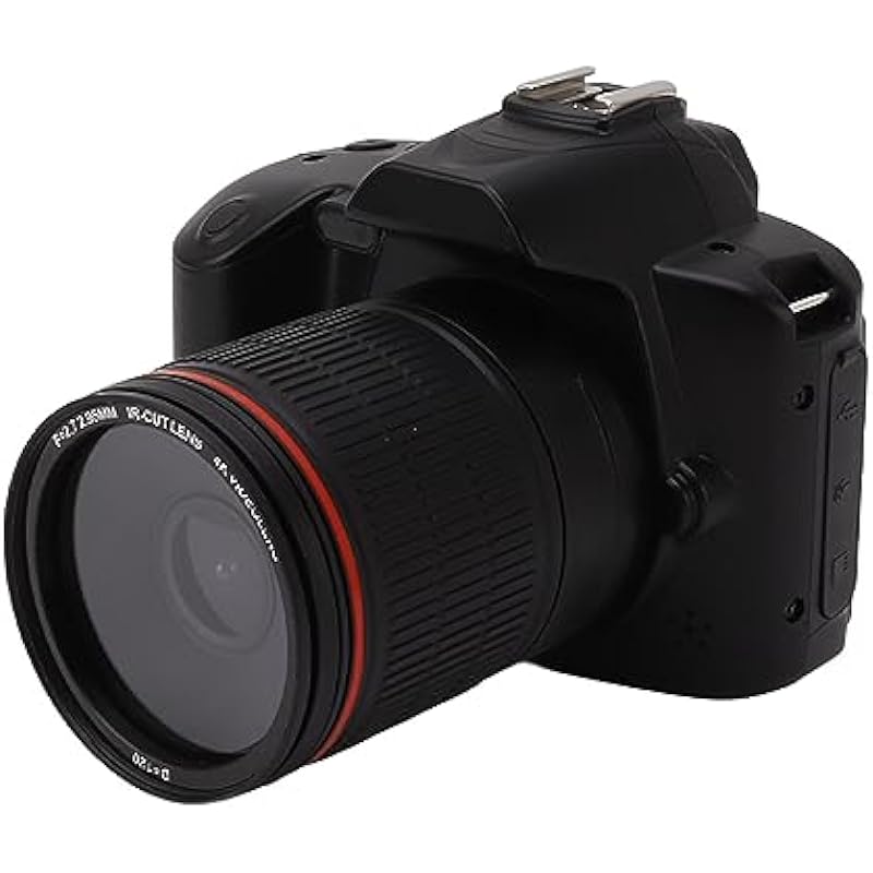 DSLR Camera, D5 F=2.7 2.95mm 4K 64MP 16X Zoom Digital Camera HD Night Vision, 120° Wide Angle Video Camera with 3 Inch IPS Display, WiFi Interconnection, 4800mAh Rechargeable
