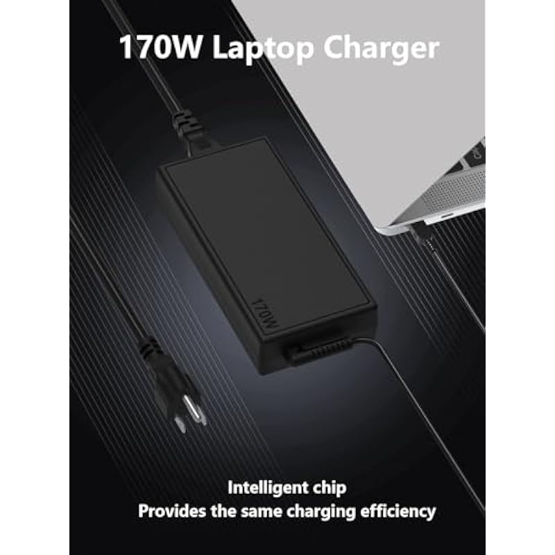 170W AC Laptop Charger for Lenovo ThinkPad P50 P51 P52 P53 P70 P71 P73 W540 W541 T540P P15 P17 P15v P15g T15g T15p P1 X1 Legion Y7000P Y520 Y540 PA-1171-71 ADL170NLC2A ADL170NDC2A Power Adapter C0033