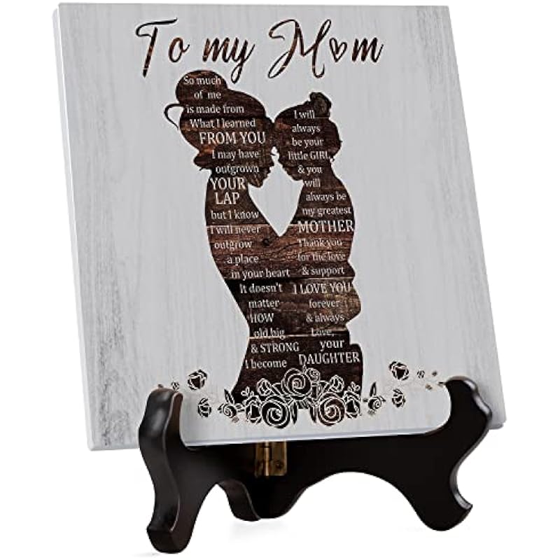 Gifts for Mom – Birthday Gifts for Mom Engraved Acrylic Plaque Mom Gifts, Mom Gifts from Daughter, Mom Gifts for Valentines, Presents for Mom, Idea Mom Gifts for Anniversary Birthday
