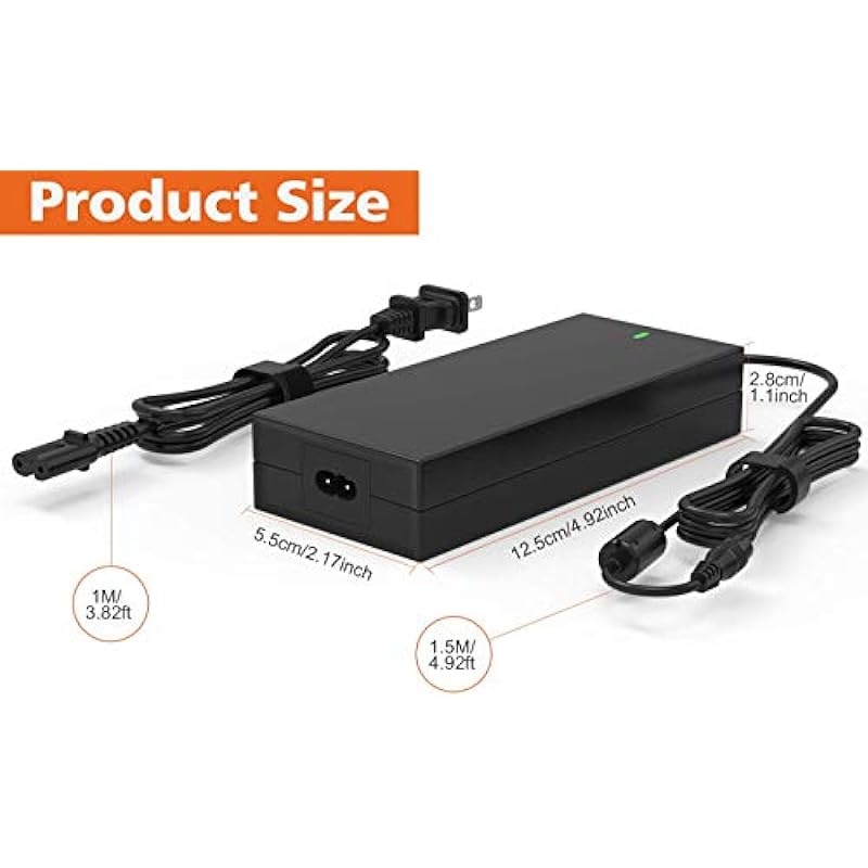 90W Universal Portable Laptop Charger Ac Power Adapter 15-20V with Multi Tips for HP Lenovo Dell Asus Acer JBL IBM Samsung Toshiba Sony Notebook Power Adapter Supply Cord (Automatic Voltage, 15 Tips)