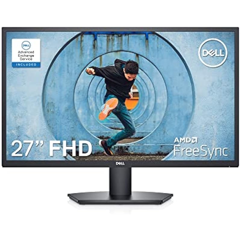 Dell 27 inch Monitor FHD (1920 x 1080) 16:9 Ratio with Comfortview (TUV-Certified), 75Hz Refresh Rate, 16.7 Million Colors, Anti-Glare Screen with 3H Hardness, Black – SE2722HX