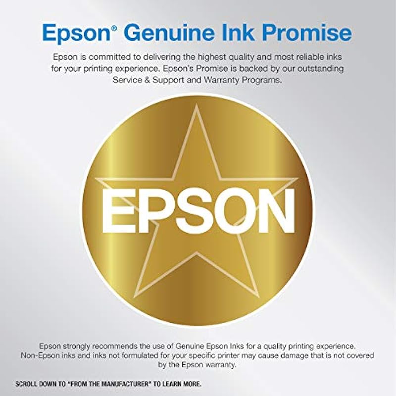 Epson EcoTank Pro ET-5800 Wireless Color All-in-One Supertank Printer with Scanner, Copier, Fax and Ethernet , White