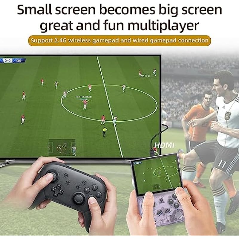 RG35XX Handheld Game Console 3.5 Inch IPS Screen Linux System Retro Games Consoles Built-in 64G TF Card 5000+ Classic Games Support HDMI and TV Output