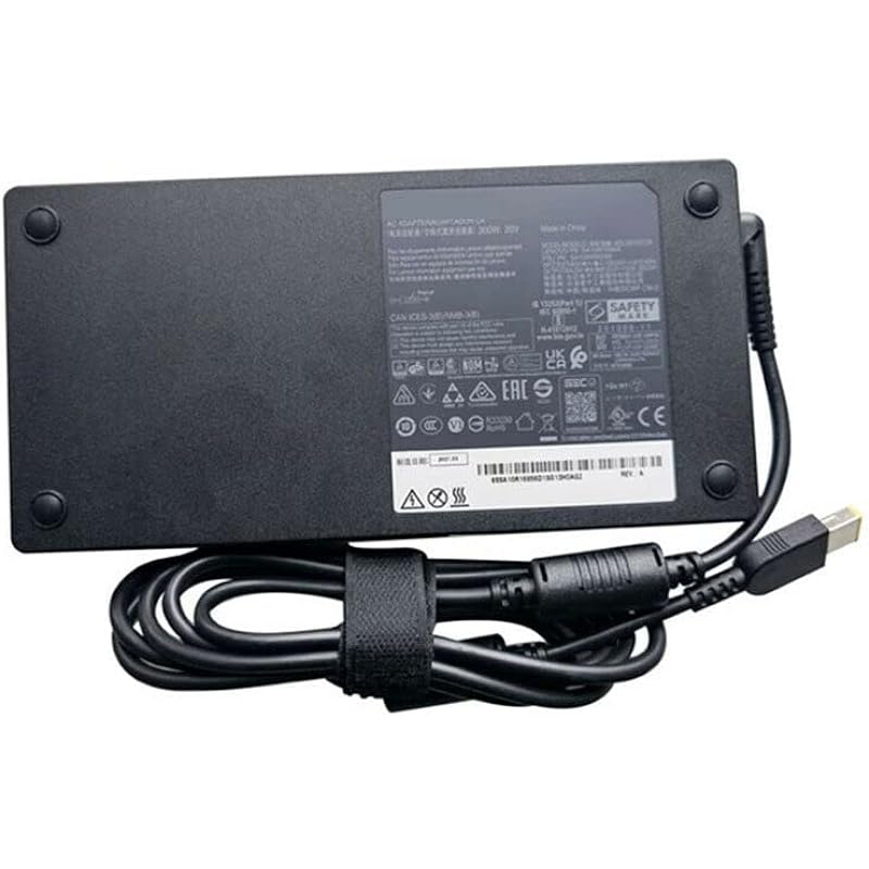 20V 15A 300W Power Supply Charger Compatible for Lenovo Legion 7 16ACH6 AC Adapter