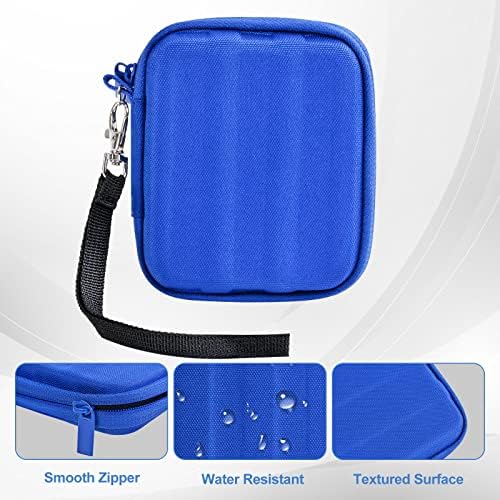 ProCase Carrying Case for Samsung T7 Shield External SSD with 2 Cable Ties, Hard EVA Shockproof Storage Travel Organizer for T7 Shield Portable Solid State Drive USB 3.2 1TB 2TB -Blue