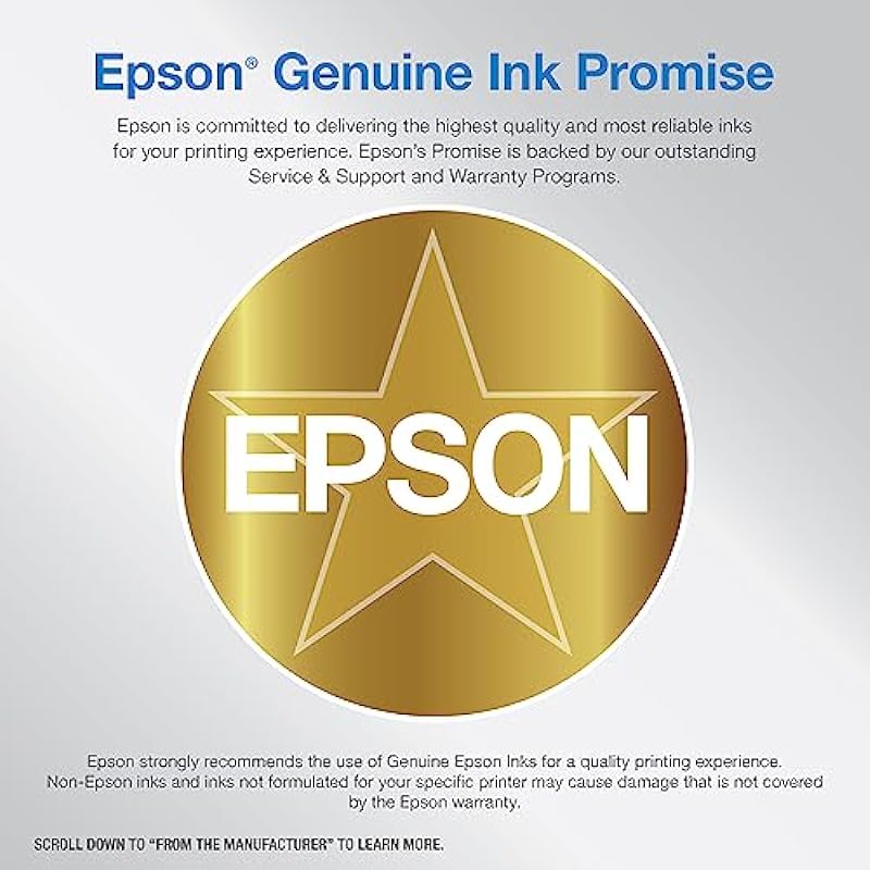 Epson EcoTank ET-4850 Wireless All-in-One Cartridge-Free Supertank Printer with Scanner, Copier, Fax, ADF and Ethernet – The Perfect Printer for Your Office – White