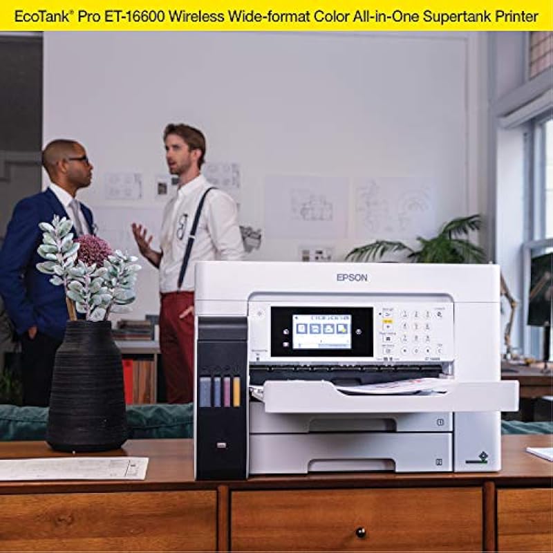 Epson EcoTank Pro ET-16600 Wireless Wide-Format Color All-in-One Supertank Printer with Scanner, Copier, Fax and Ethernet