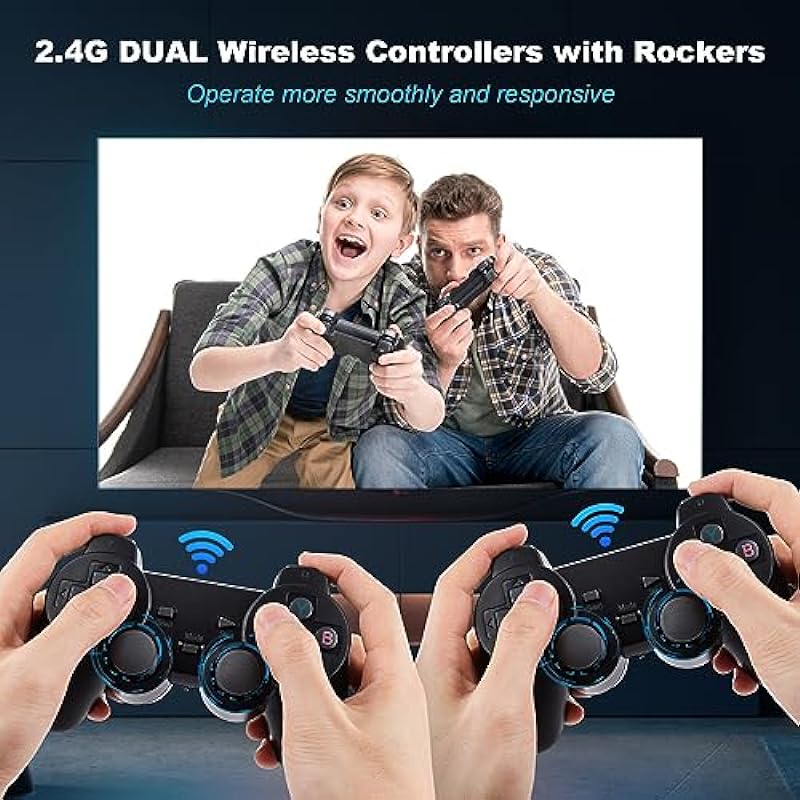 Retro Video Game Console,HD Classic Games Console 13000+ Classic Games ,HDMI Output TV Video Game Console, HD Console with Dual 2.4G Wireless Controllers