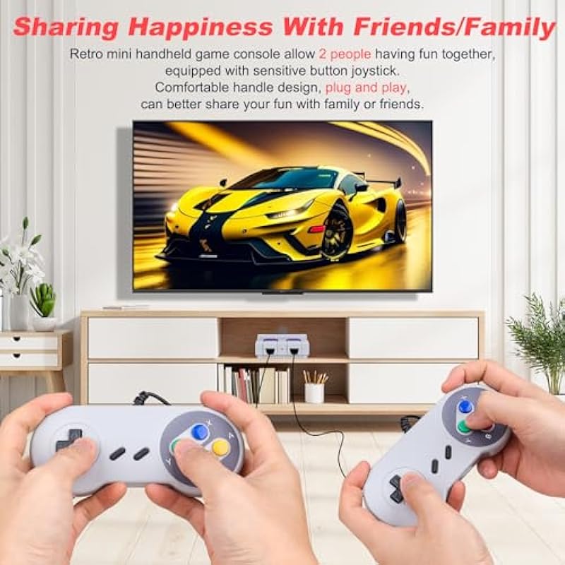 Retro Game Console HDMI Classic Game System , 821 Plug and Play TV Games,2024 New Version