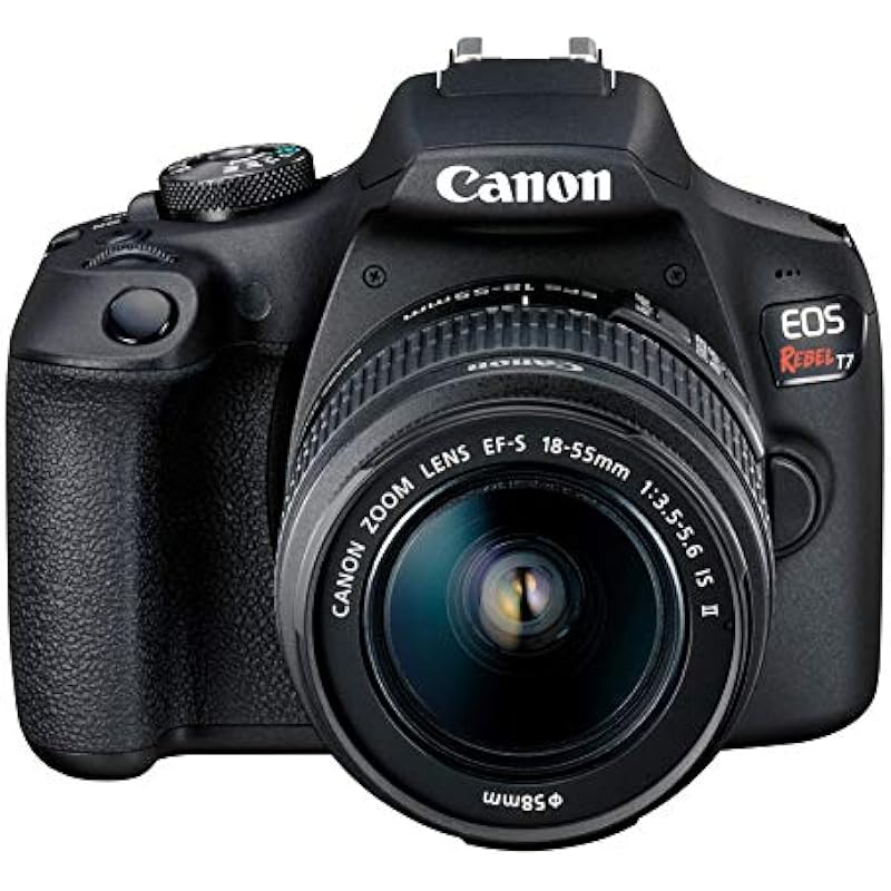 Canon EOS Rebel T7 EF-S DSLR Camera with 18-55mm Lens, Built-in Wi-Fi, 24.1 MP CMOS Sensor, DIGIC 4+ Image Processor and Full HD Videos