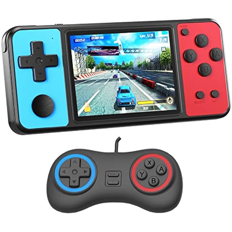 Great Boy Handheld Game Console for Kids Aldults Preloaded 270 Classic Retro Games with 3.0” Color Display and Gamepad Rechargeable Arcade Gaming Player (Black)