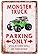 Boys Bedroom Sign Monster Truck Room Decor Metal Signs Garage Monster Truck Parking Only Violators Will Be Smashed Wall Decorations 8 x 12 Inch